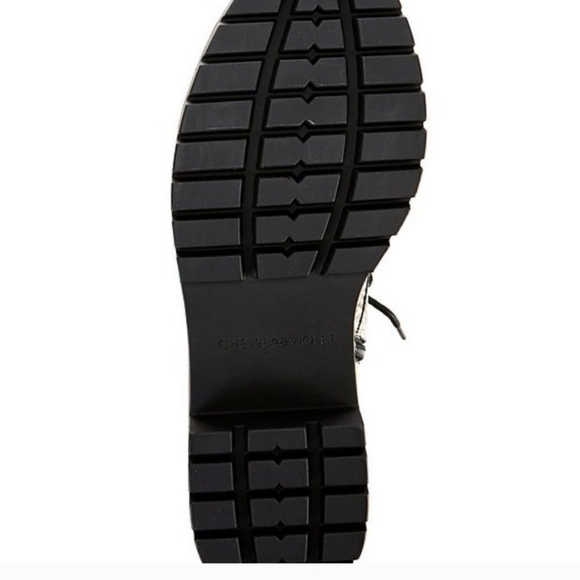 New Chelsea & Violet Snake Print Leather Heels Boots Sz 8.5 - Picture 5 of 15